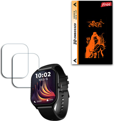 ARBAN Edge To Edge Screen Guard for Marv Raze Smartwatch 1.96inch beatxp (FREE 250 RUPEES 1 3D EMBOSSED FOR MOBILE BACK) W2GS137(Pack of 2)