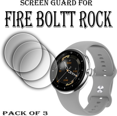 ejzatex Edge To Edge Screen Guard for FIRE BOLTT ROCK SMARTWATCH(Pack of 3)