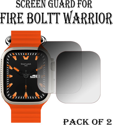 ejzatex Edge To Edge Screen Guard for FIRE BOLTT WARRIOR SMARTWATCH(Pack of 2)
