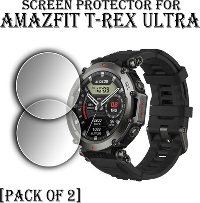 ejzatex Edge To Edge Screen Guard for AMAZFIT T-REX ULTRA SMARTWATCH(Pack of 2)