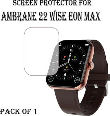 EJZATI Edge To Edge Screen Guard for AMBRANE WISE EON MAX SMARTWATCH(Pack of 1)