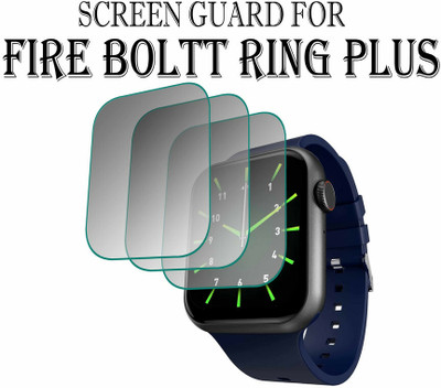 YCHROZE Edge To Edge Screen Guard for Fire-Boltt Ring Plus 1.91(Pack of 3)