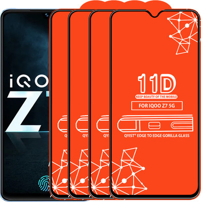 Qyist Edge To Edge Screen Guard for Iqoo Z7 5G(Pack of 4)