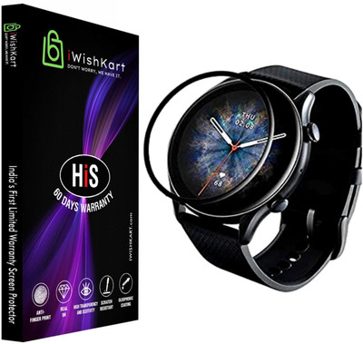 iWishKart Edge To Edge Screen Guard for Amazfit T-Rex Pro, T Rex Pro, Trex Pro, 1.3Inch, Smart Watch NOT Included, NOT Tempered Glass, Curved Screen Guard(Pack of 1)