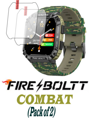 RapTag Edge To Edge Screen Guard for Fire Boltt Combat (.1.417)(Pack of 2)