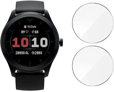 MOBROB Edge To Edge Screen Guard for Titan Smart Smartwatch (Pack of 2)(Pack of 2)