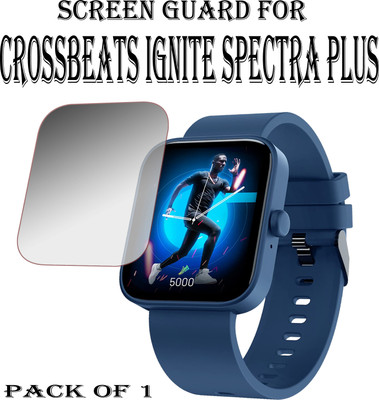 ejzatex Edge To Edge Screen Guard for CROSSBEATS IGNITE SPECTRA PLUS SMARTWATCH(Pack of 1)