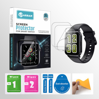 ARBAN Edge To Edge Screen Guard for DIZO Watch 2 Sports Smartwatch 3 PROTECTOR + 3 WIPES + 3 DUST REMOVAL STICKER + 1 WIPER(Pack of 3) ARBAN Edge To Edge Screen Guard for DIZO Watch 2 Sports Smartwatch 3 PROTECTOR + 3 WIPES + 3 DUST REMOVAL STICKER + 1 WIPER(Pack of 3)