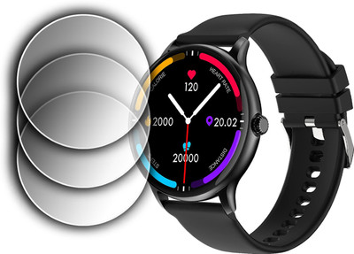 ejzatex Edge To Edge Screen Guard for FIRE BOLTT PHOENIX PRO SMARTWATCH(Pack of 3)