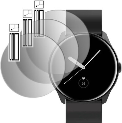 DOUMOF Edge To Edge Screen Guard for FASTRACK REFLEX INVOKE PRO SMARTWATCH(Pack of 3)