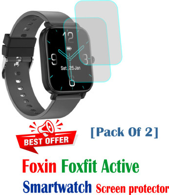 RapTag Edge To Edge Screen Guard for V2B:-Foxin Foxfit Active(Pack of 2)