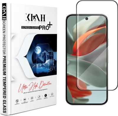 KLAH Edge To Edge Screen Guard for Google Pixel 9 Pro, High Transparency HD+ Glass Protection(Pack of 1)