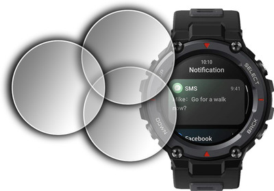 ejzatex Edge To Edge Screen Guard for AMAZFIT T-REX PRO SMARTWATCH(Pack of 3)