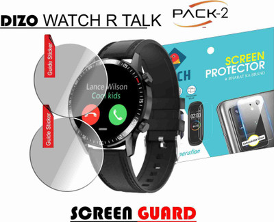 KANCHA Edge To Edge Screen Guard for DIZO WATCH R TALK(Pack of 2)