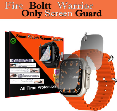 daffin Edge To Edge Screen Guard for Fire-Boltt Warrior(Pack of 2)