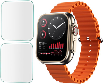 CUBES Edge To Edge Screen Guard for Maxima Max Pro Hype+ Plus 1.96 Inch Smart Watch | Soft and Flexible | Touch Sensitive | Unbreakable | Ultra Thin High Grade TPU Film ( Not a Glass Tempered )(Pack of 2)