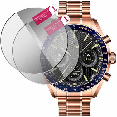 HIDEOUS Edge To Edge Screen Guard for fire boltt moonwatch(Pack of 2)