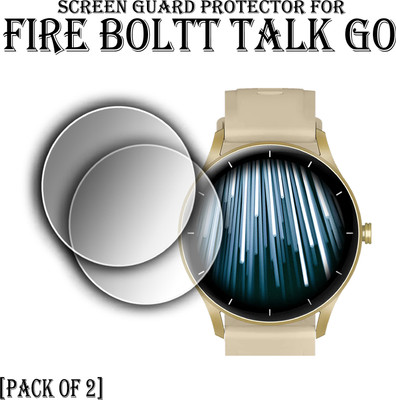 ejzatex Edge To Edge Screen Guard for FIRE BOLTT TALK GO SMARTWATCH(Pack of 2)