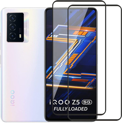 eZell Edge To Edge Screen Guard for iQOO Z5 5G ( 2 Packs )(Pack of 2)