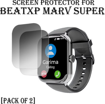 EJZATI Edge To Edge Screen Guard for BEATXP MARV SUPER SMARTWATCH(Pack of 2)