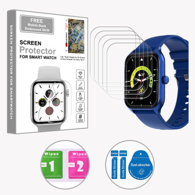 ARBAN Edge To Edge Screen Guard for Lava Prowatch VN 1.96 inch (FREE 1 MOBILE EMBOSSED SKIN) SMARTWATCH SCREEN GUARD(Pack of 5)