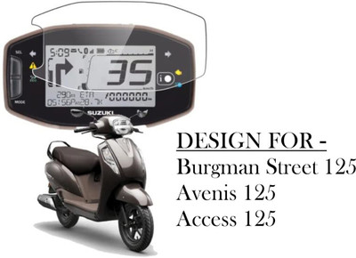 Olonga Edge To Edge Screen Guard for ACCESS 125, Burgman Street 125, AVENIS 125(Pack of 1)