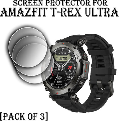 EJZATI Edge To Edge Screen Guard for AMAZFIT T-REX ULTRA SMARTWATCH(Pack of 3)