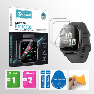 ARBAN Edge To Edge Screen Guard for Garmin Venu Sq 2 1.3 inch Smartwatch 3 PROTECTOR + 3 WIPES + 3 DUST REMOVAL STICKER + 1 WIPER(Pack of 3) ARBAN Edge To Edge Screen Guard for Garmin Venu Sq 2 1.3 inch Smartwatch 3 PROTECTOR + 3 WIPES + 3 DUST REMOVAL STICKER + 1 WIPER(Pack of 3)