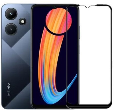 A-Allin1 Edge To Edge Screen Guard for Infinix Hot 30i, Impact Absorb, Full Adhesive Glass,(Pack of 1)