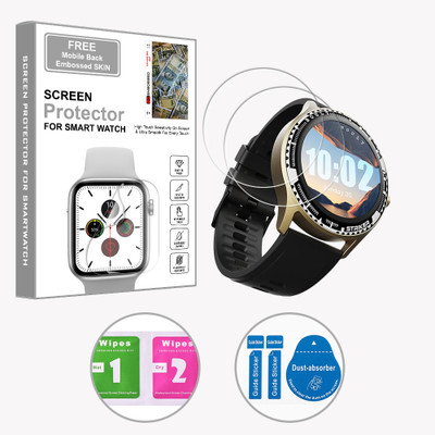 ARBAN Edge To Edge Screen Guard for BOULT Striker 1.3 inch (FREE 1 MOBILE EMBOSSED SKIN) SMARTWATCH SCREEN GUARD(Pack of 2)