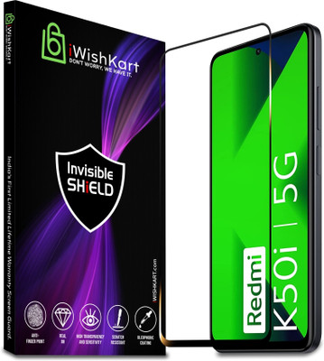 iWishKart Edge To Edge Tempered Glass for Redmi K50i, Redmi K50i 5G(Pack of 1)