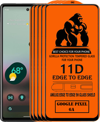 ANILUQ Edge To Edge Screen Guard for GOOGLE PIXEL 6A(Pack of 5)