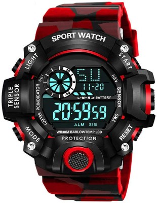 REDUX DG-101 A Digital Watch with Square LED Shockproof Multi-Functional Waterproof Digital Watch  - For Boys & Girls