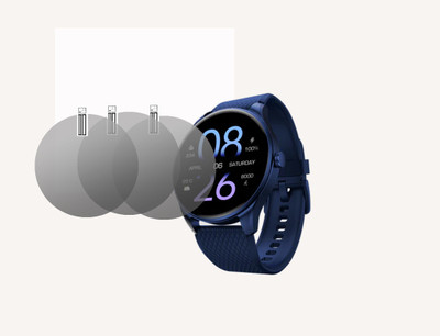 hirdesh Edge To Edge Screen Guard for NoiseFit Fuse Plus(Pack of 3)