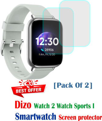 RapTag Edge To Edge Screen Guard for N&P Dizo Watch 2 Sports I(Pack of 2)