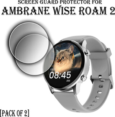 EJZATI Edge To Edge Screen Guard for AMBRANE WISE ROAM 2 SMARTWATCH SCREEN GUARD(Pack of 2)
