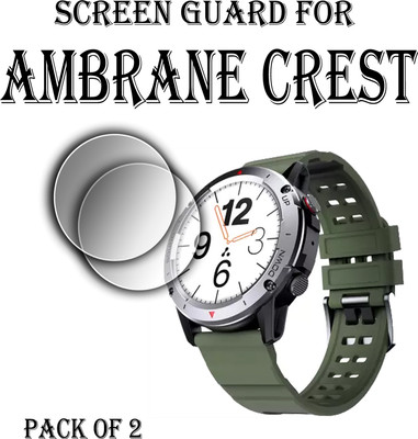 ejzatex Edge To Edge Screen Guard for AMBRANE WISE CREST SMARTWATCH(Pack of 2)