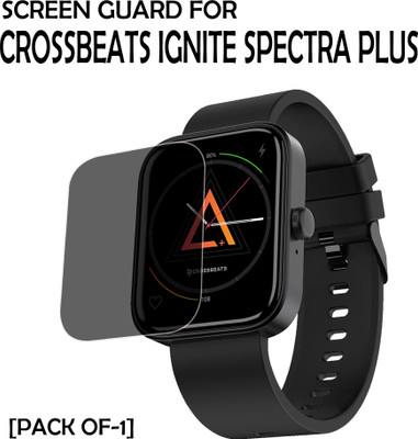 ejzatex Edge To Edge Screen Guard for CROSSBEATS IGNITE SPECTRA PLUS SMARTWATCH(Pack of 1)