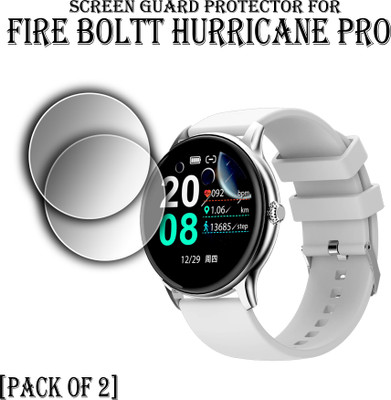 ejzatex Edge To Edge Screen Guard for FIRE BOLTT HURRICANE PRO SMARTWATCH SCREEN GUARD(Pack of 2)