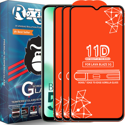 Roxel Edge To Edge Screen Guard for LAVA BLAZE 5G(Pack of 3)