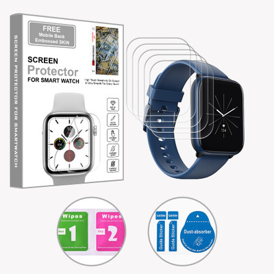 ARBAN Edge To Edge Screen Guard for DIZO Watch D Sharp 1.75 inch (FREE 1 MOBILE EMBOSSED SKIN) SMARTWATCH SCREEN GUARD(Pack of 5)