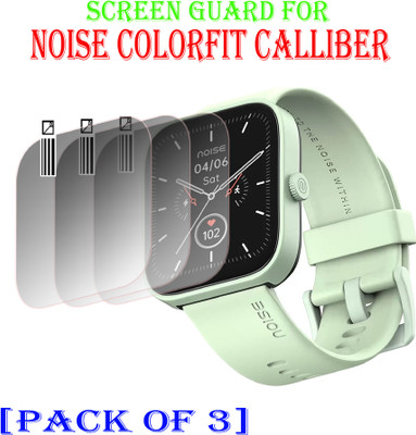 EJZATI Edge To Edge Screen Guard for NOISE COLORFIT CALIBER SMARTWATCH(Pack of 3)