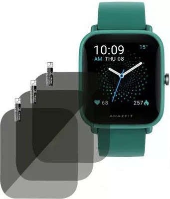 KONG FU MA Tempered Glass Guard for Amazfit Bip U Pro Smartwatch (Pack of 3)..(Pack of 1)