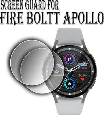 EJZATI Edge To Edge Screen Guard for FIRE BOLTT APOLLO SMARTWATCH(Pack of 2)