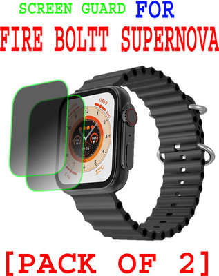 EJZATI Edge To Edge Screen Guard for FIRE BOLTT SUPERNOVA SMARTWATCH(Pack of 2)