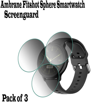 daffin Edge To Edge Screen Guard for ambrane fitshot sphere(Pack of 3)