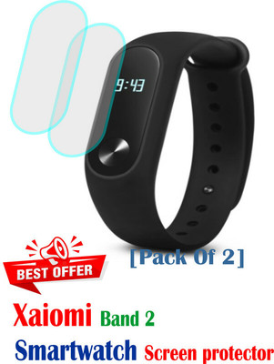 RapTag Edge To Edge Screen Guard for V2B:-Xaiomi Band 2(Pack of 2)