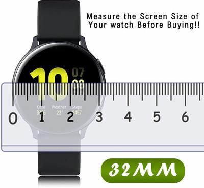 FCS Edge To Edge Screen Guard for 32 mm, Universal Round Watch Screen Protector(Pack of 3)