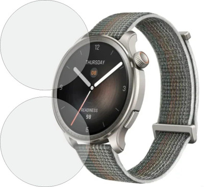 CUBES Edge To Edge Screen Guard for Amazfit Balance Ai Smart Watch with 1.51 Inch screen size | Soft and Flexible | Touch Sensitive | Unbreakable | Ultra Thin | Edge To Edge TPU Film(Pack of 2)
