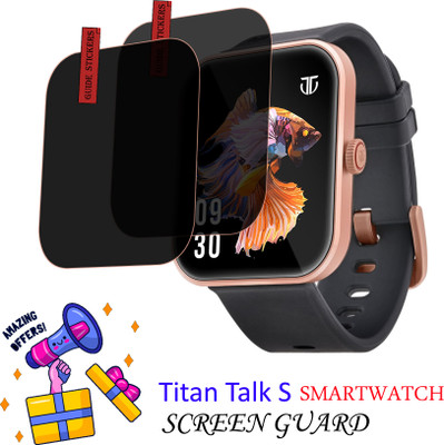 EJZATI Edge To Edge Screen Guard for TITAN TALK S SMARTWATCH SCREEN GUARD(Pack of 2)